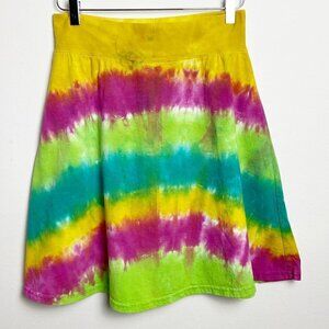 Tie Dye Mini Skirt Small Handmade Small